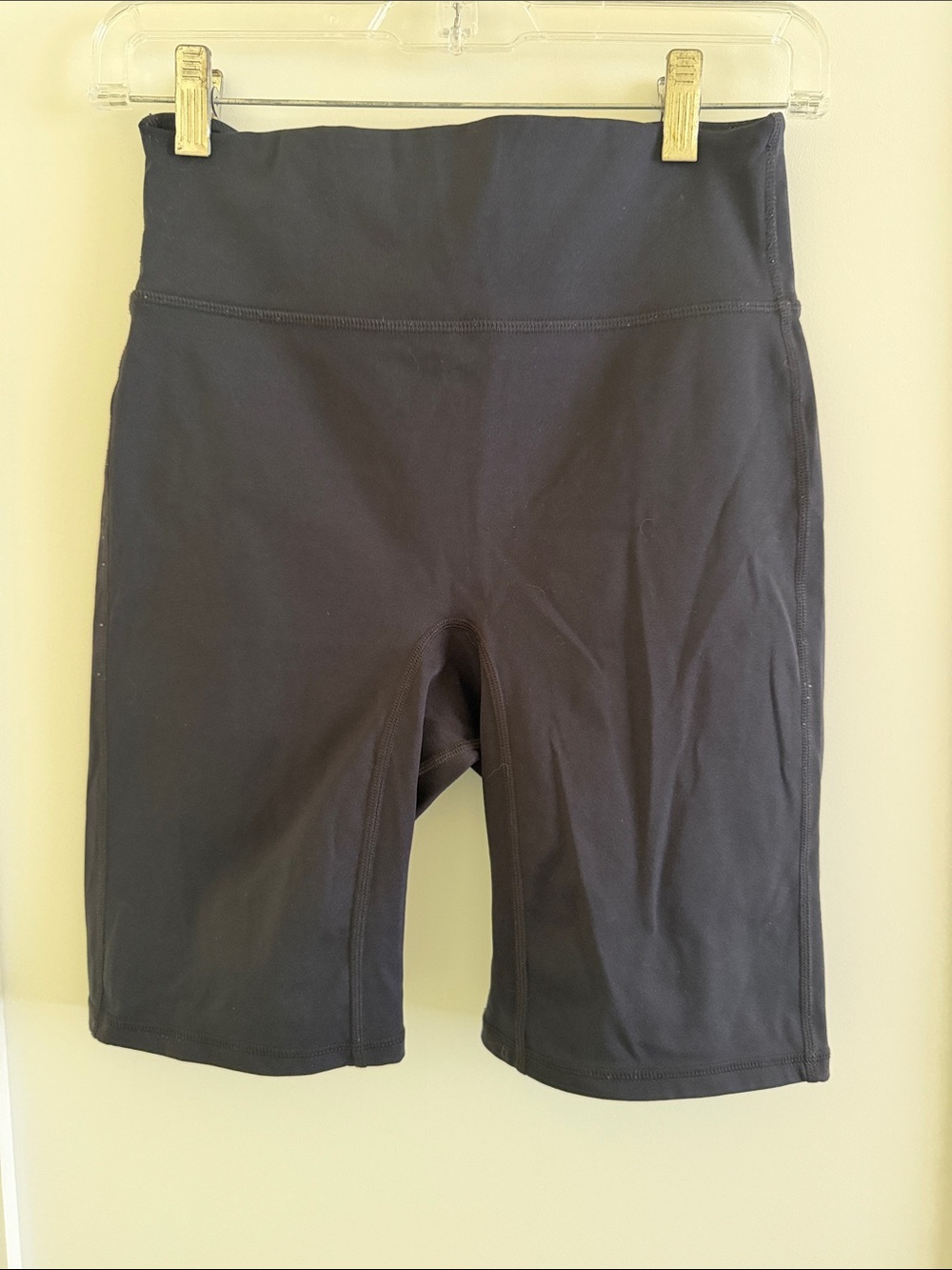 Fabletics Black High-Rise Bike Shorts